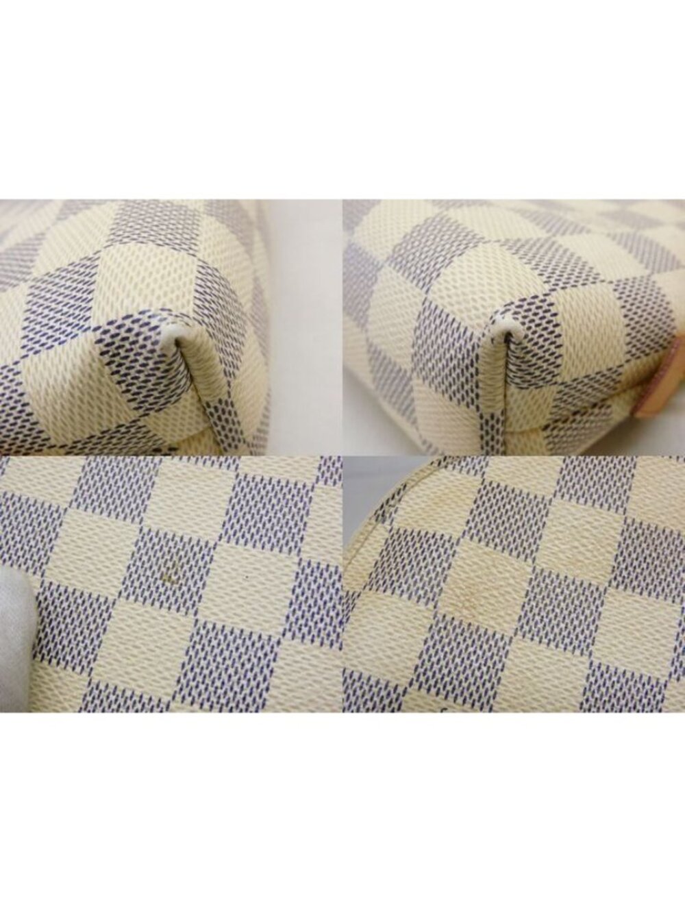 Louis Vuitton Damier Azur Pochette Cosmetic GM Pouch Case 8C - Picture 6 of 6